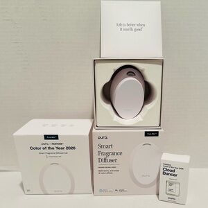 Pura NIB Mini Smart Fragrance Diffuser w/Cloud Dancer Refill